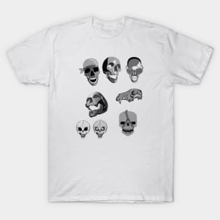 Halloween Scary Monster Skulls T-Shirt